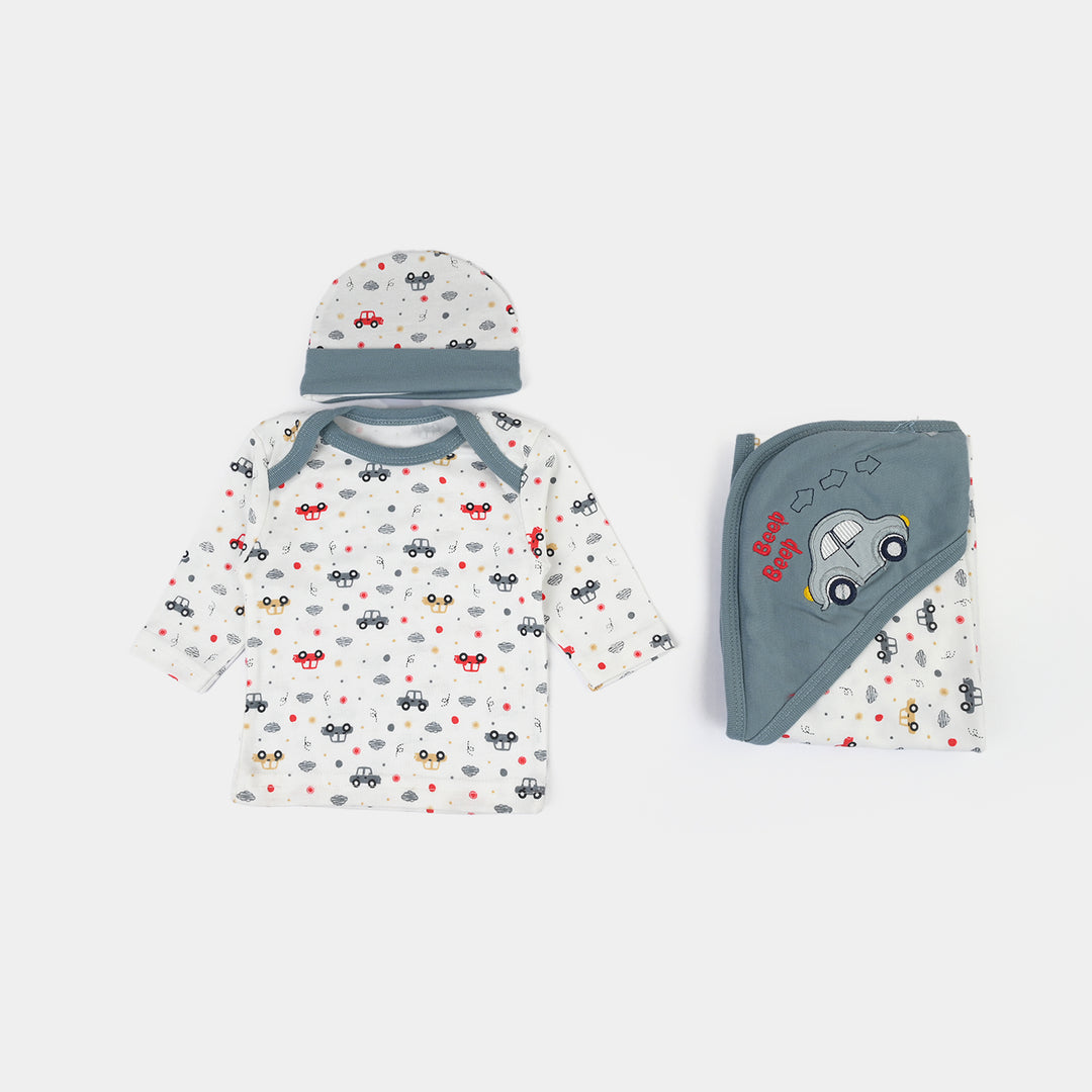 Infant Starter Set 11Pcs Car Faded Denim