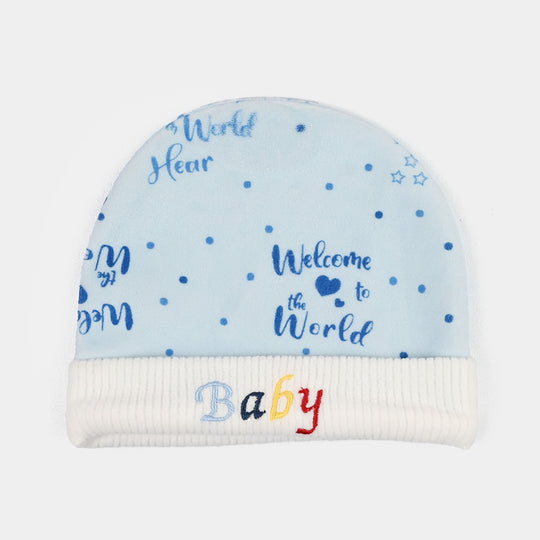 Baby Cap/Hat Velvet Printed