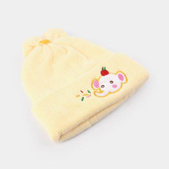 Baby Winter Cap/Hat  Elephant Embroidered | 6M+