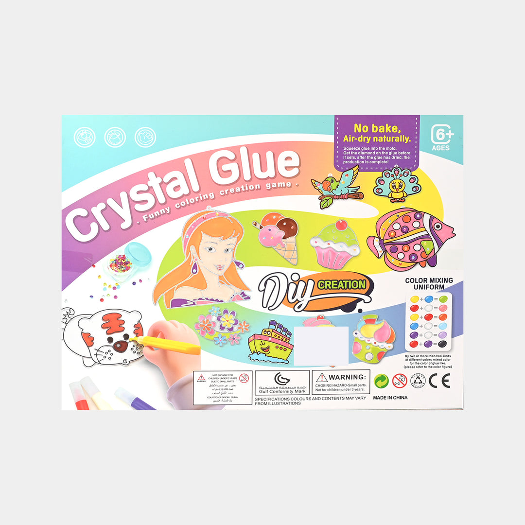 Crystal Glue Painting For Girls