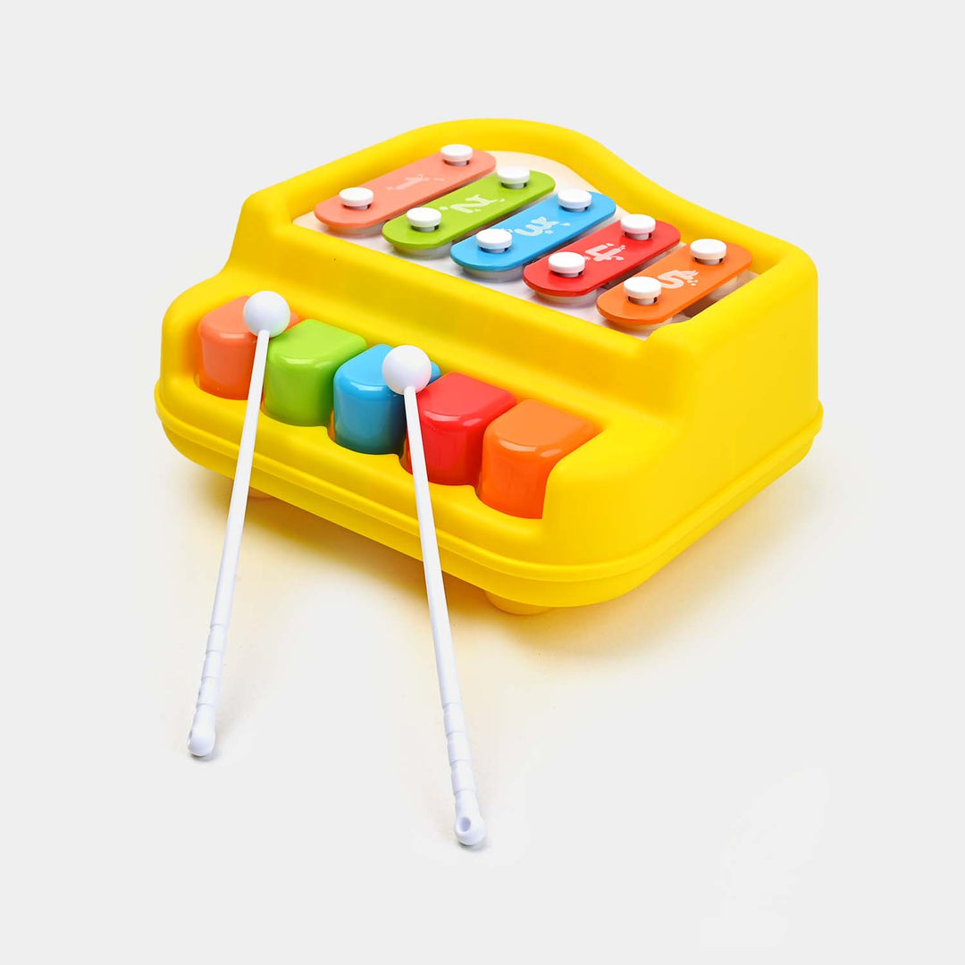 2 in 1 piano & Xylophone 5 Keys Toy for Kids