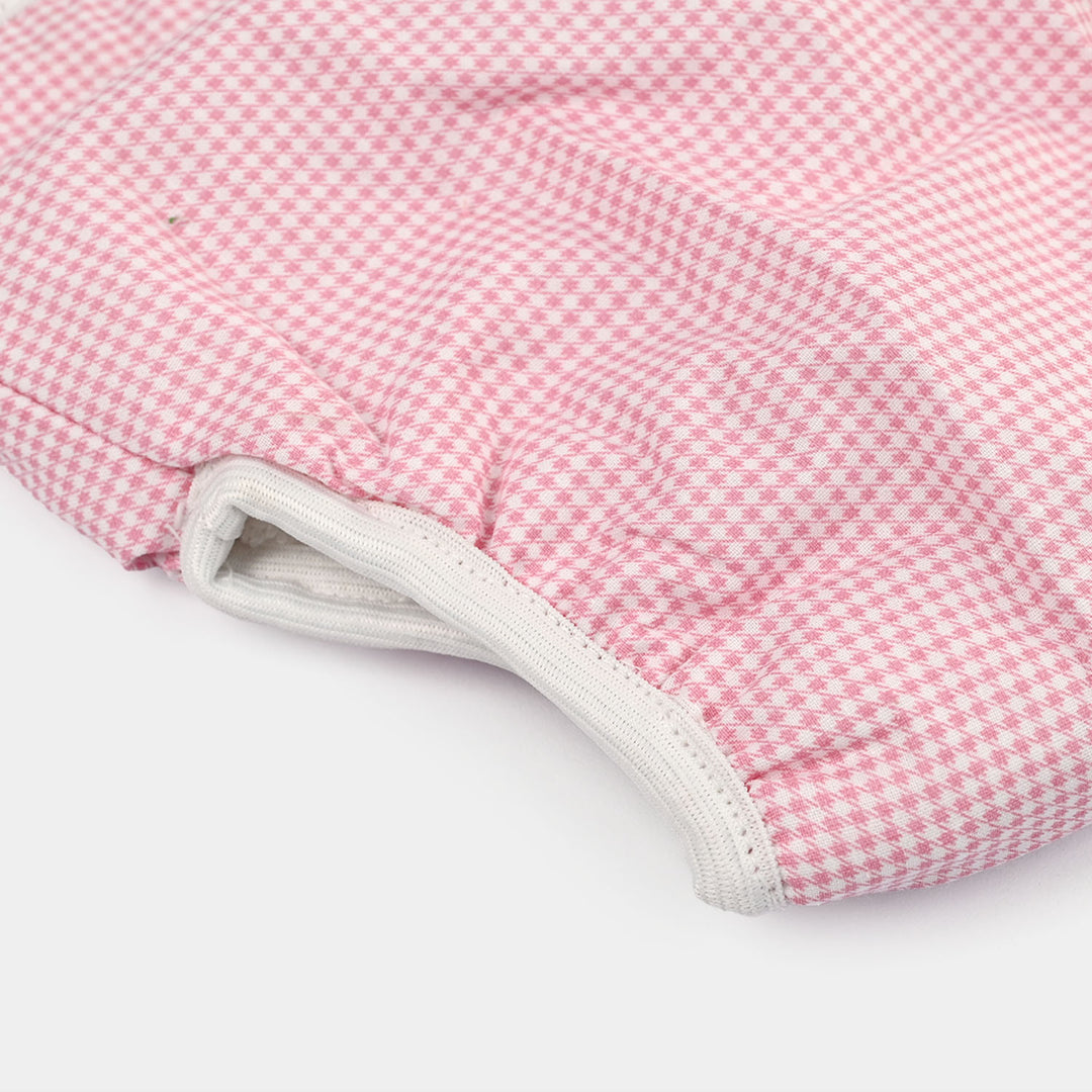 Towel Cotton Panty 3-6M Pink Check