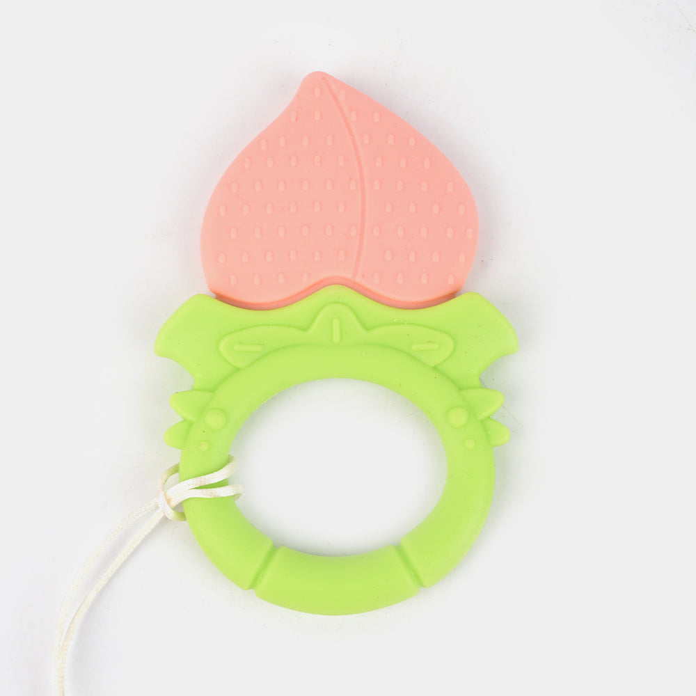 Teether With Chain | Pink