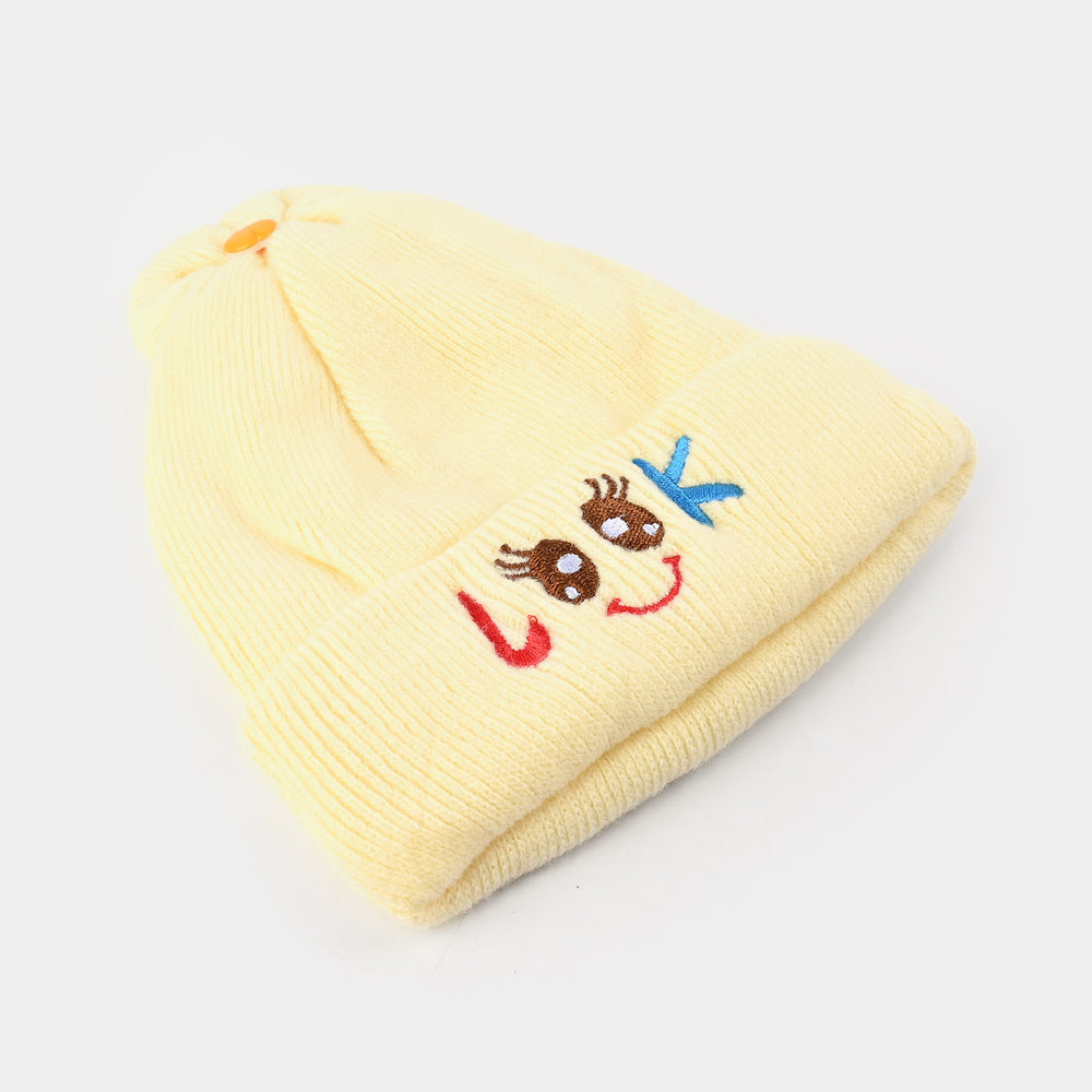 Baby Winter Cap/Hat Look Embroidered | 6M+