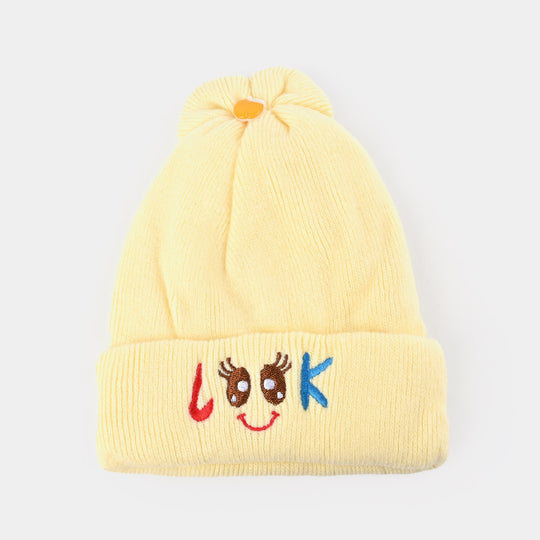 Baby Winter Cap/Hat Look Embroidered | 6M+