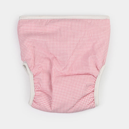 Towel Cotton Panty 3-6M Pink Check