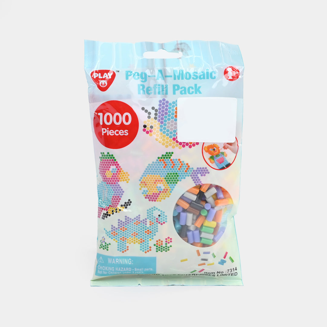 1000-Piece Creative Mosaic Art Peg Bag For Kids