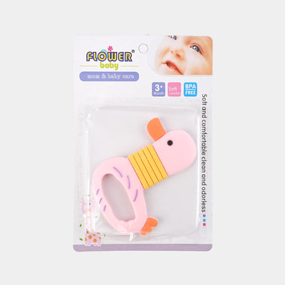 Baby Teether Duck | Pink