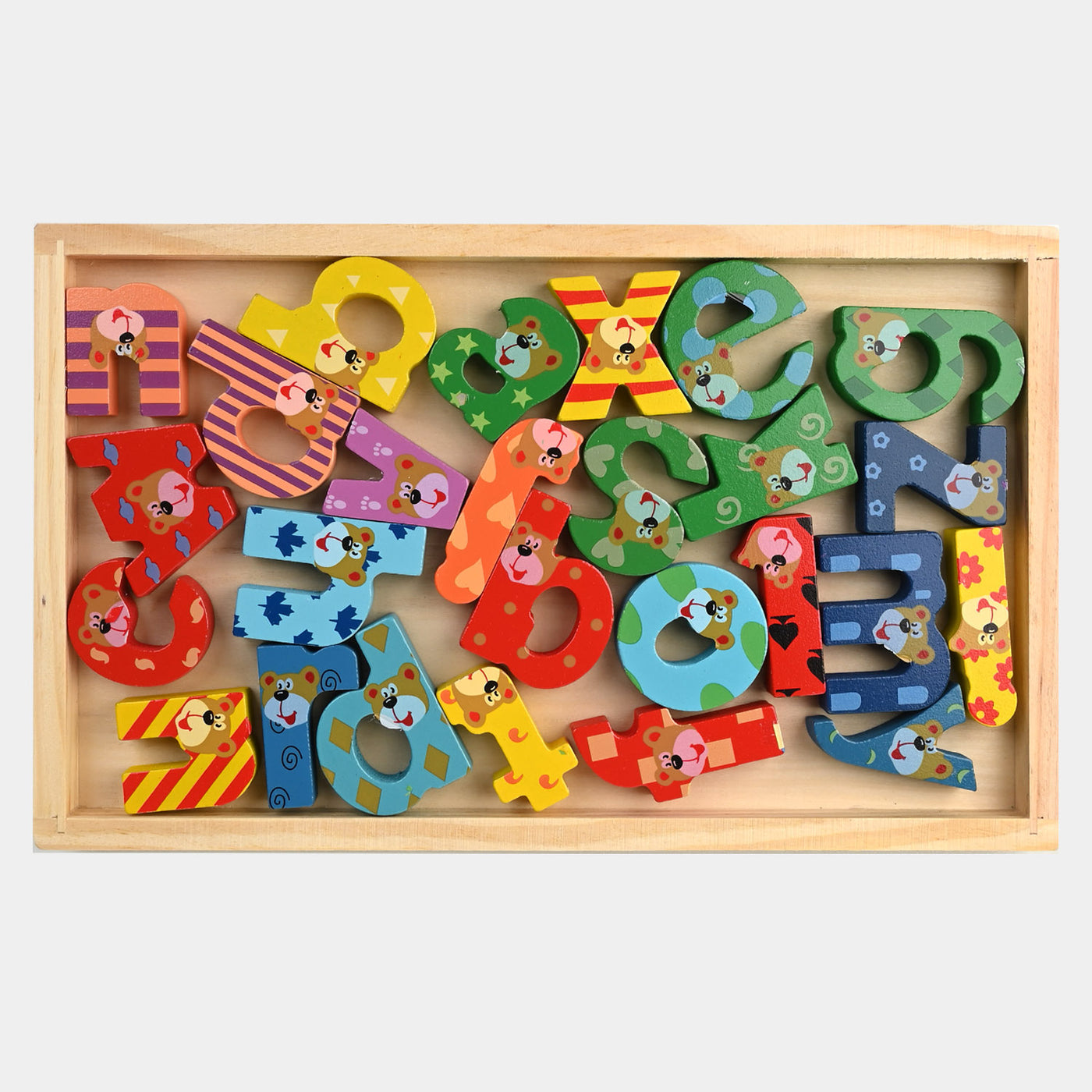 Wooden Education Small Alphabets Blocks For Kids