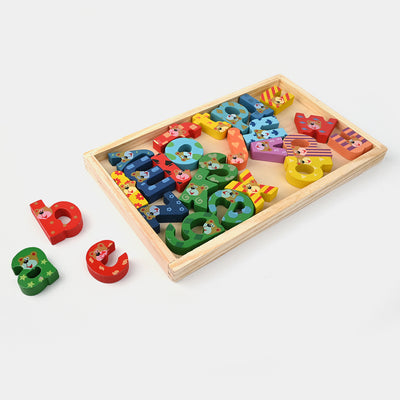 Wooden Education Small Alphabets Blocks For Kids