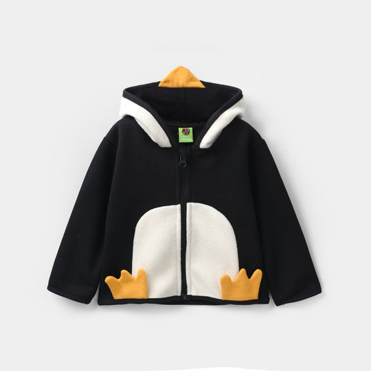 Infant Boys Fleece Jacket PENGUIN-BLACK