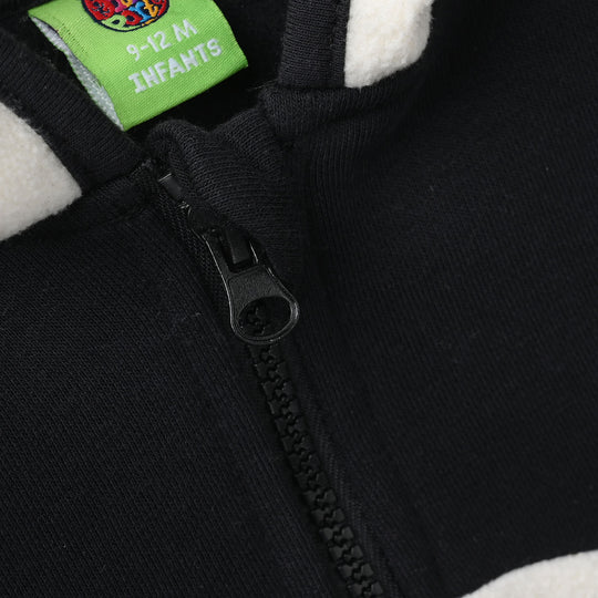 Infant Boys Fleece Jacket PENGUIN-BLACK