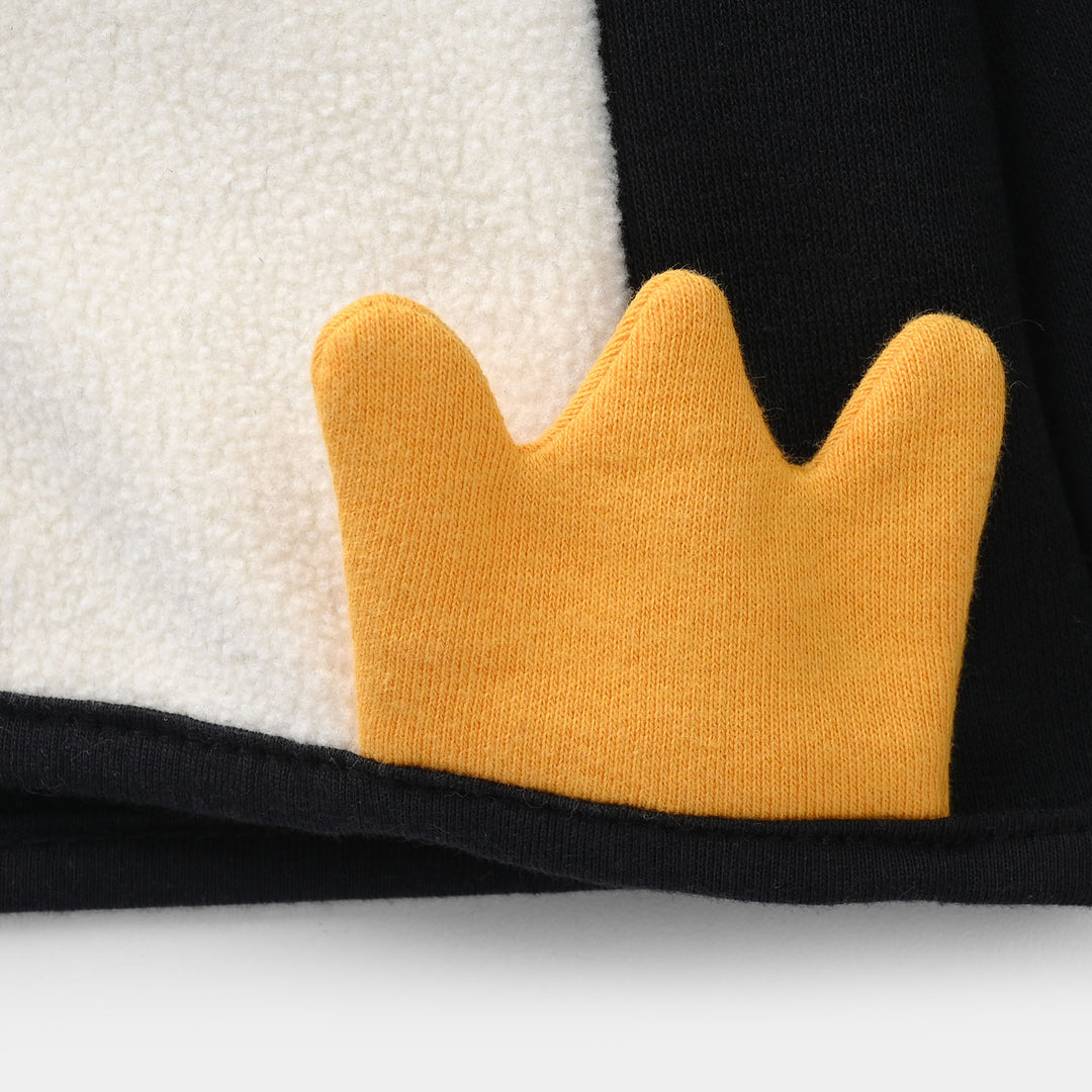 Infant Boys Fleece Jacket PENGUIN-BLACK