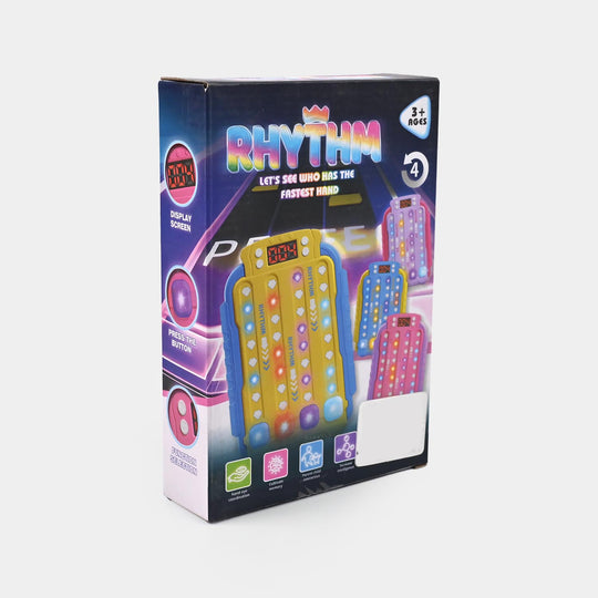 Rhythm Game Machine Quick Push Pop Game with Music and Lights