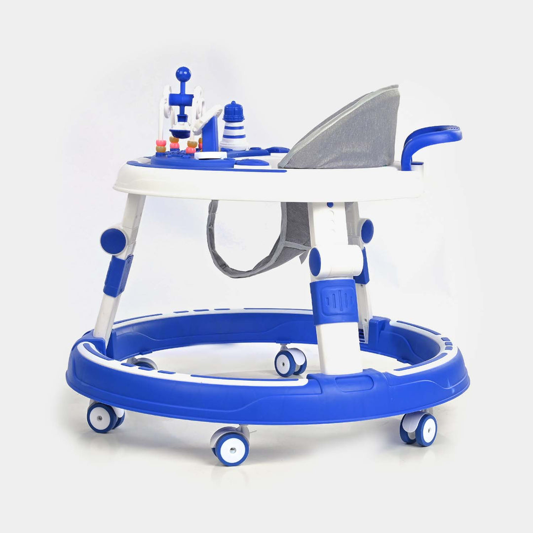 Multifunctional Baby Walker Round Shaped 618 Blue