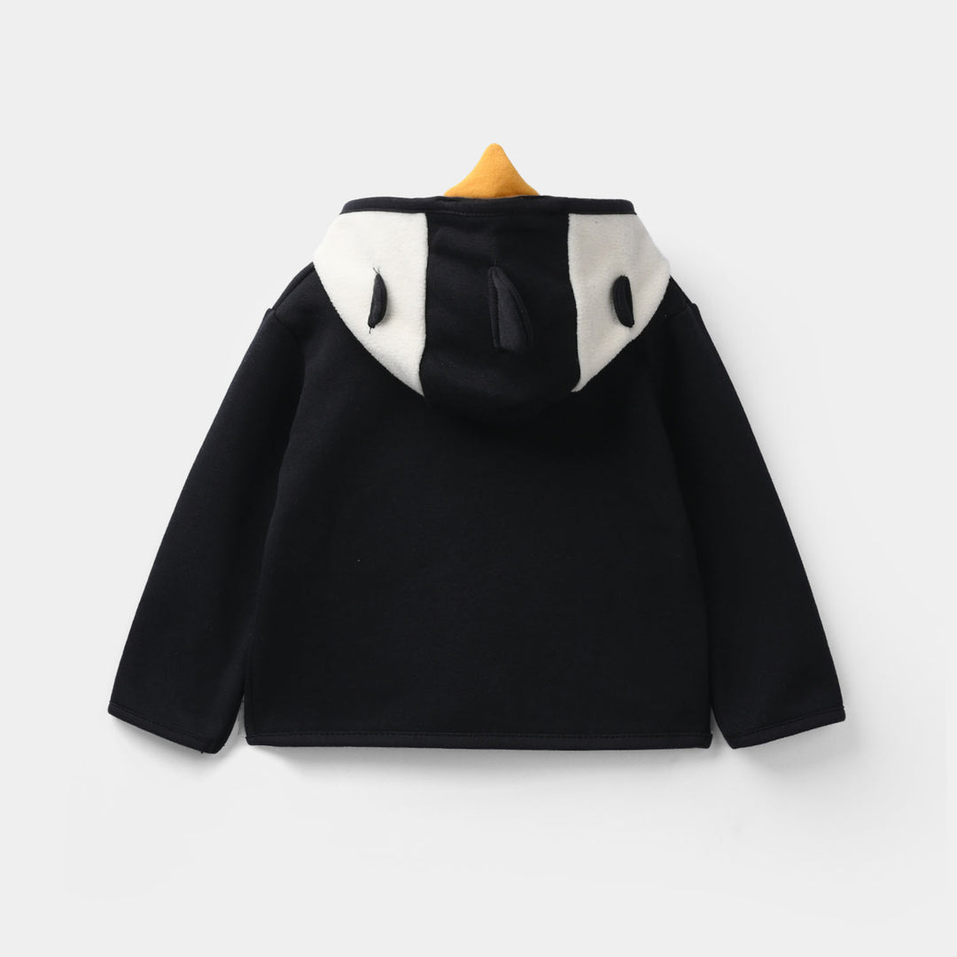 Infant Boys Fleece Jacket PENGUIN-BLACK