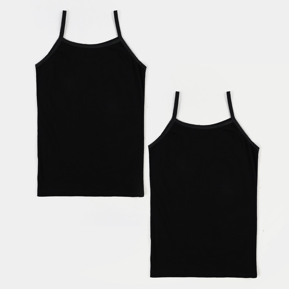 Girls Cami Pack of 2 Basic-Black