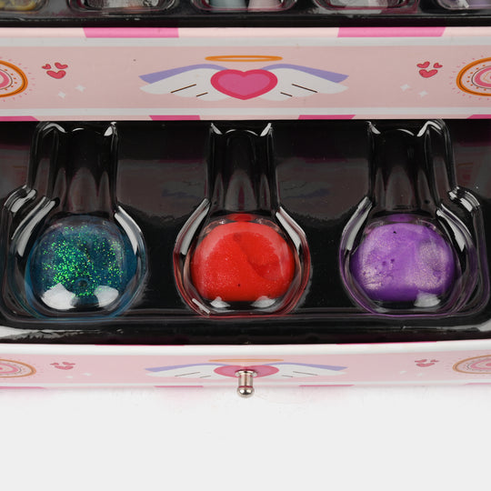 Storage Box Nail Art Makeup Set For Kids