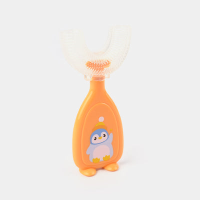 Teether Character U Shaped Brush - Peach