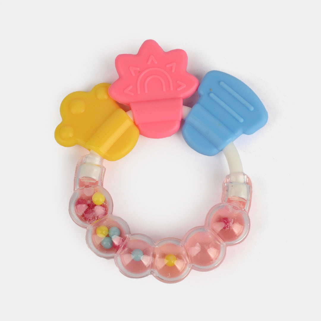 Multi Pattern Rattle & Silicon Teether