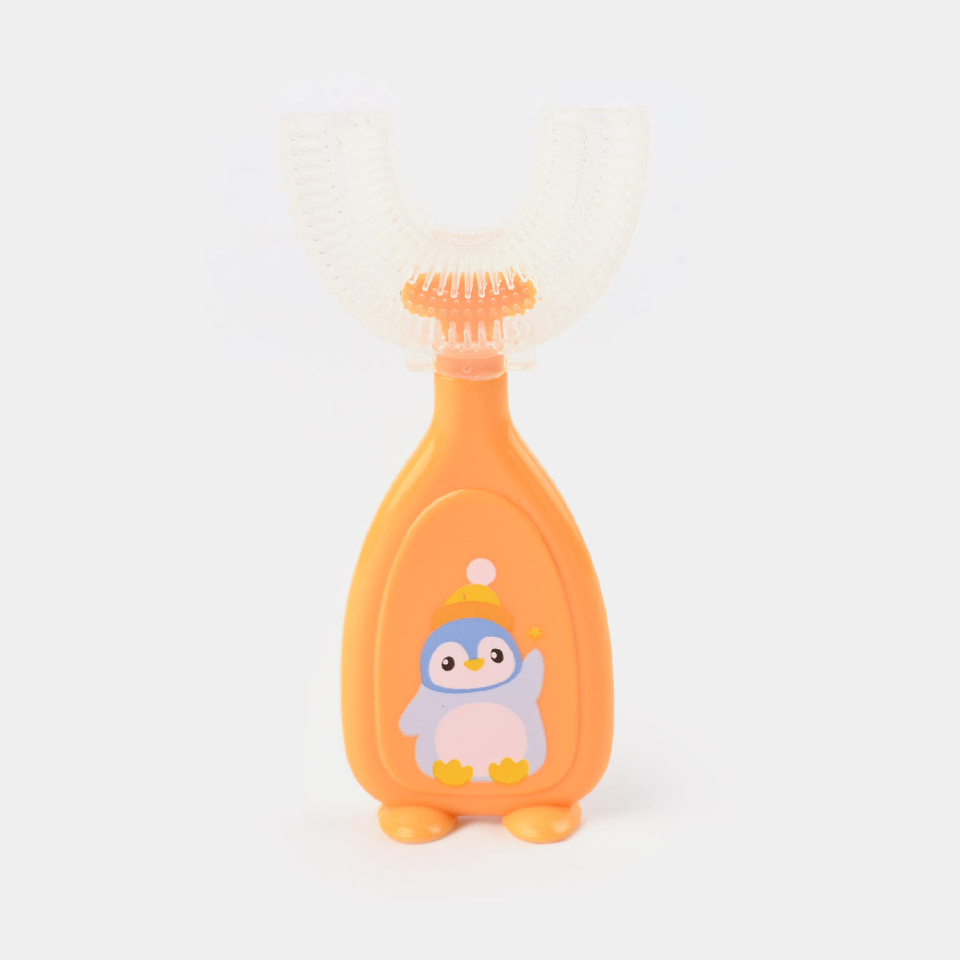 Teether Character U Shaped Brush - Peach