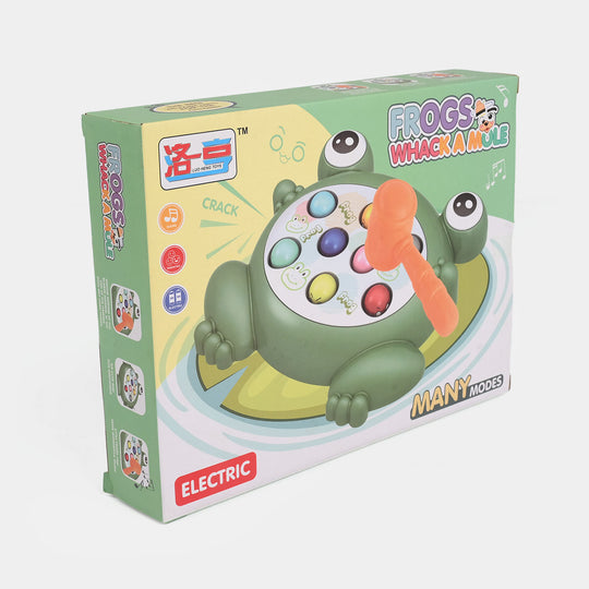 Electric Frog Whack-A-Mole Interactive Game for Kids