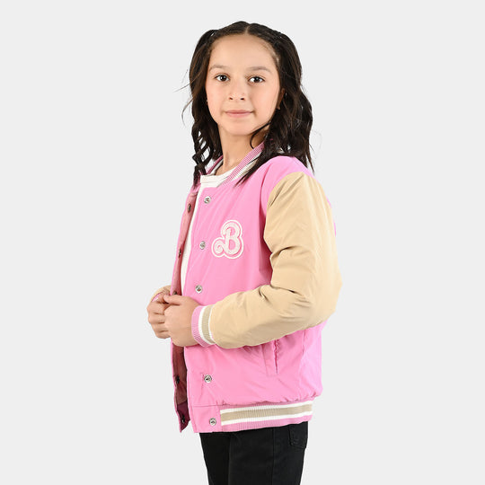 Girls Quilted Jacket F/S-PINK