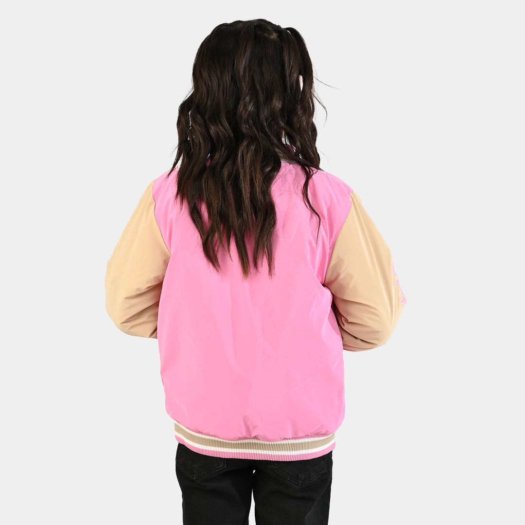 Girls Quilted Jacket F/S-PINK