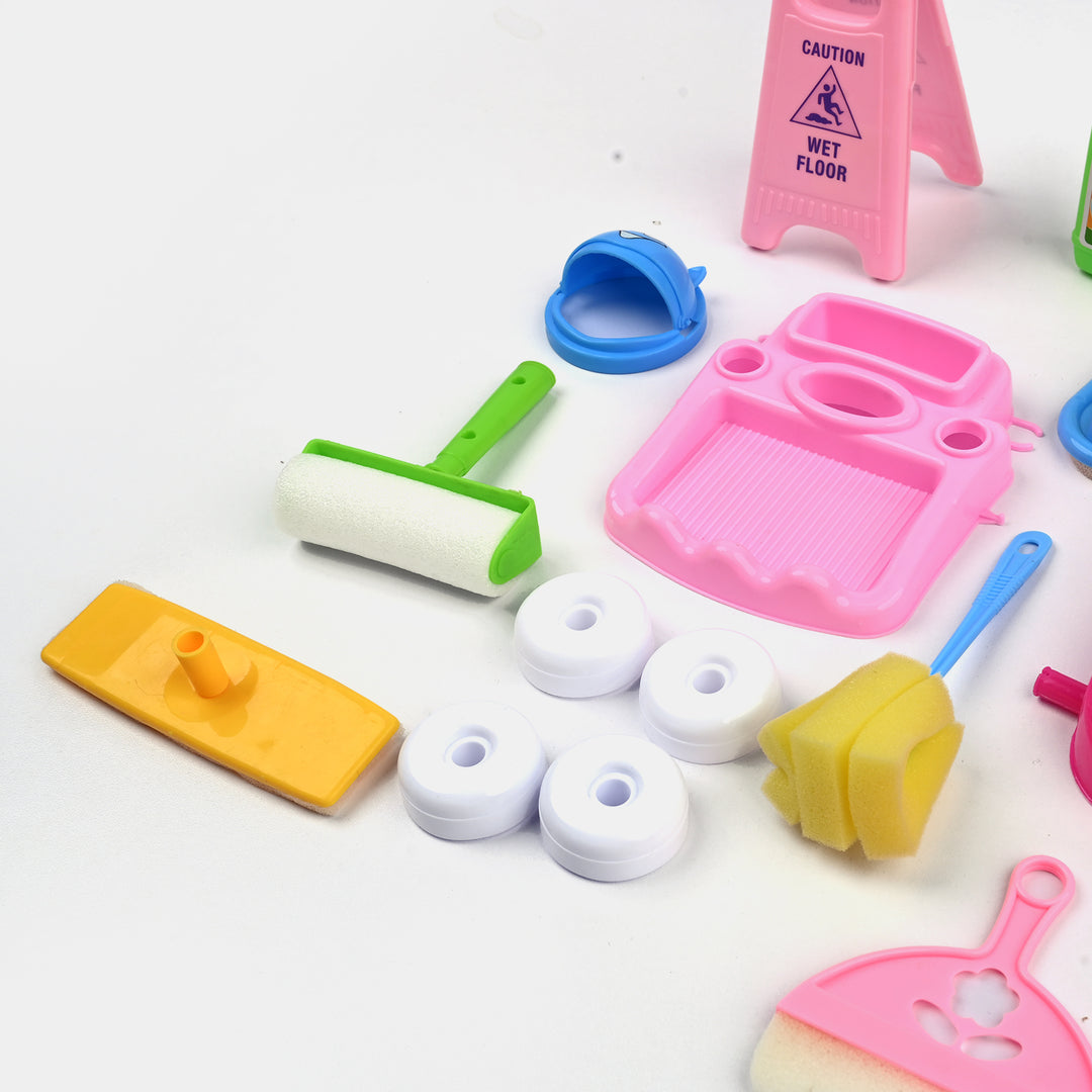 Cleaning Car Trolley Set For Kids