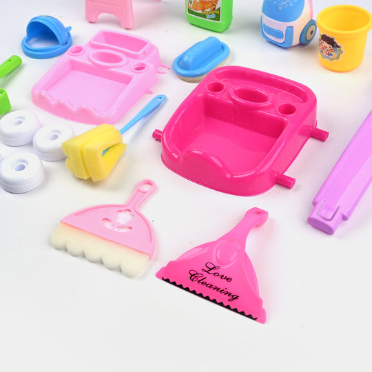 Cleaning Car Trolley Set For Kids