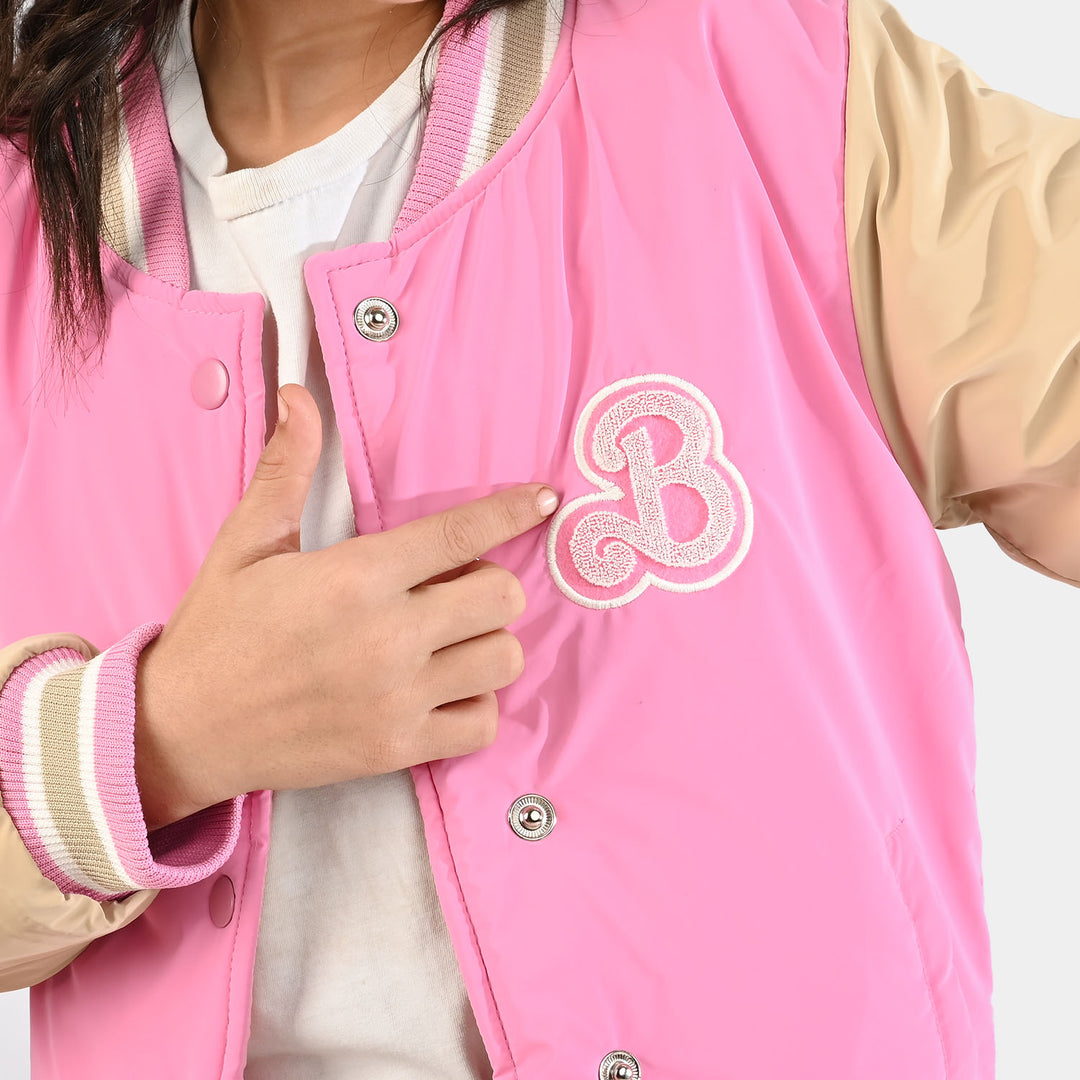 Girls Quilted Jacket F/S-PINK