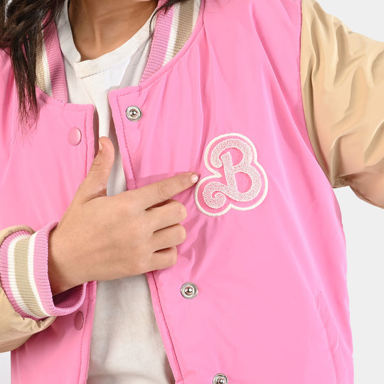 Girls Quilted Jacket F/S-PINK