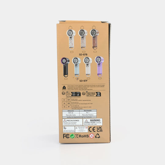 Speed Ring Buckle Digital Display Fan