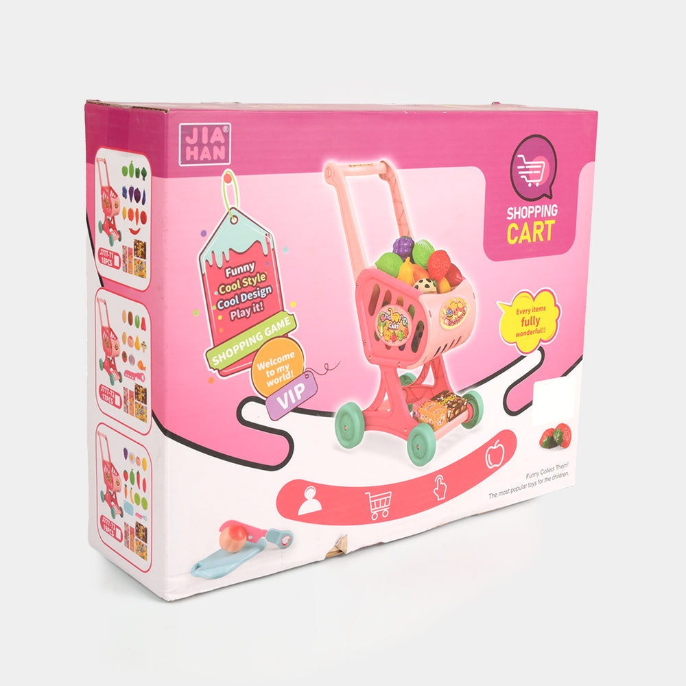 Children's Shopping Cart Play Set