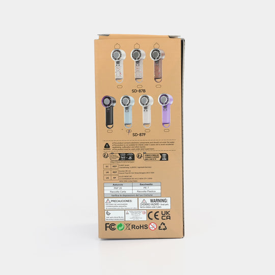 Speed Ring Buckle Digital Display Fan