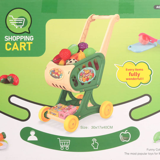 Children's Shopping Cart Play Set