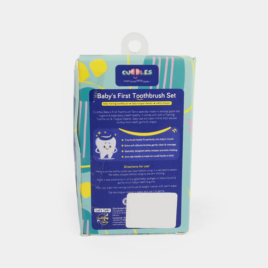 Cuddles First Tooth Brush & Oral Hygiene Set