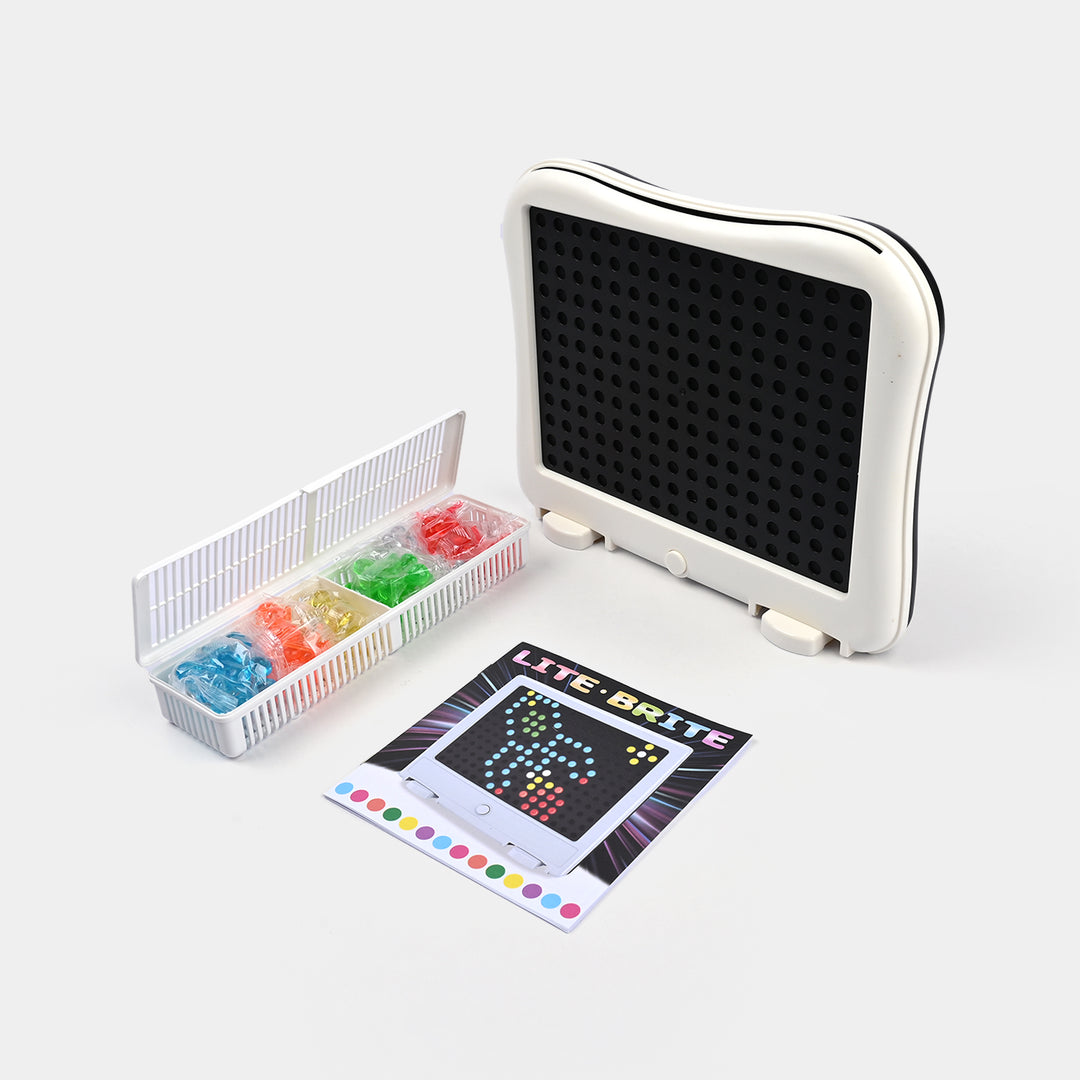 Lite Brite Oval HD Glow Educational Toy - 129Pcs