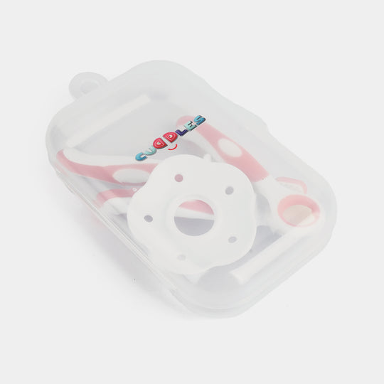 Cuddles First Tooth Brush & Oral Hygiene Set