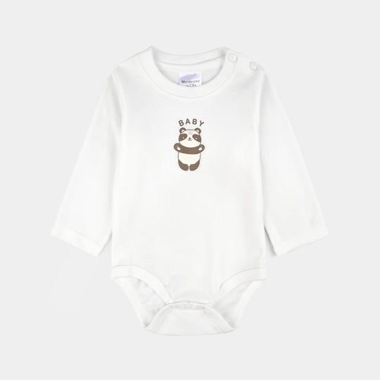 Infant Boys Cotton Interlock 3 PC Set-Yellow/White/Brown