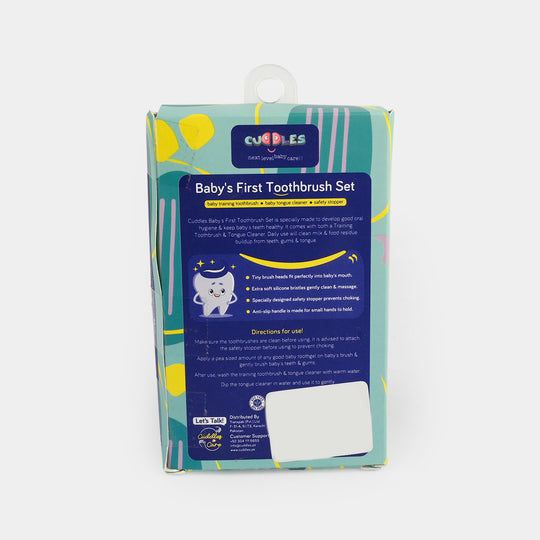 Cuddles First Tooth Brush & Oral Hygiene Set