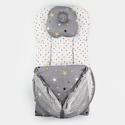 BABY BED WITH MOSQUITO PROTECTION NET | 2 IN 1