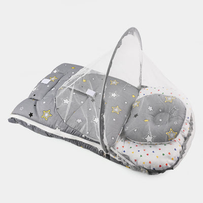 BABY BED WITH MOSQUITO PROTECTION NET | 2 IN 1