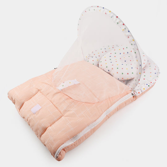 BABY BED WITH MOSQUITO PROTECTION NET | 2 IN 1