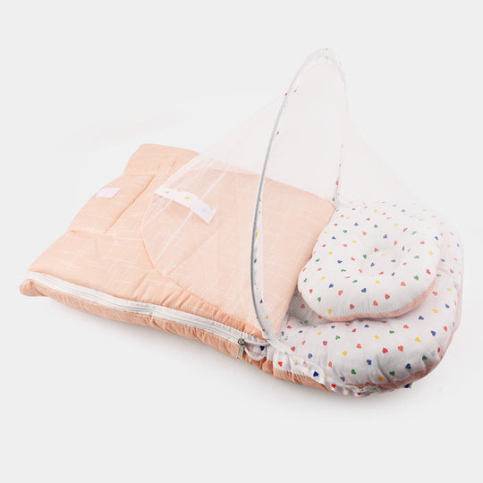 BABY BED WITH MOSQUITO PROTECTION NET | 2 IN 1