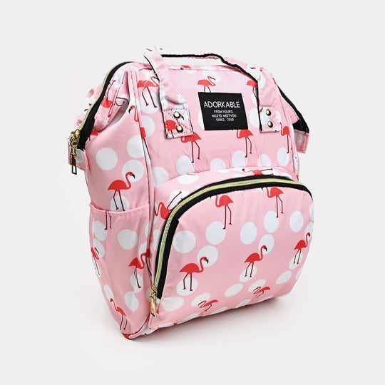 BABY CARE MOTHER BAG PACK | PINK - 1300