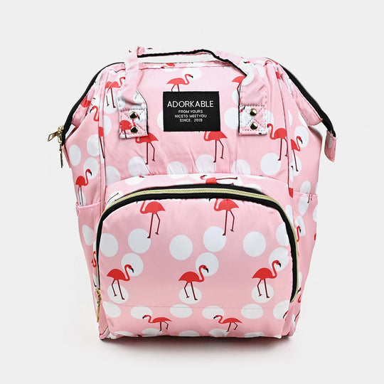 BABY CARE MOTHER BAG PACK | PINK - 1300