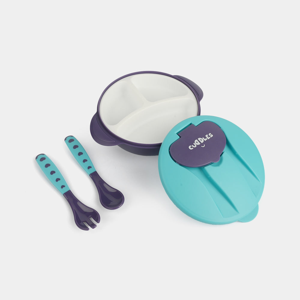 Multi-Divider Bowl & Cutlery Set