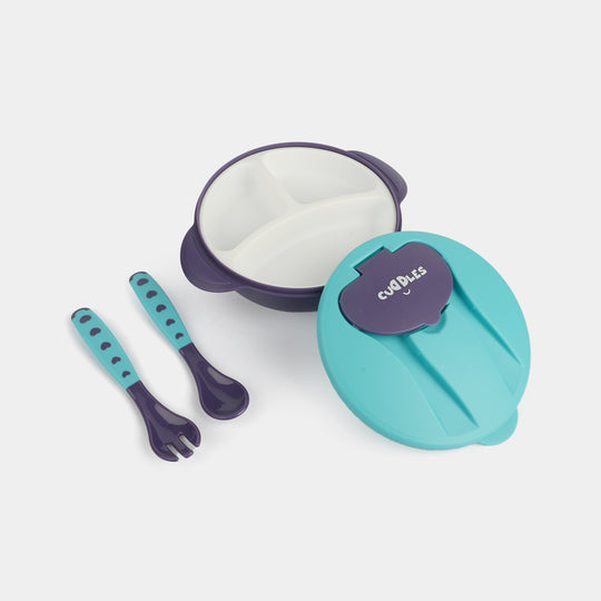Multi-Divider Bowl & Cutlery Set