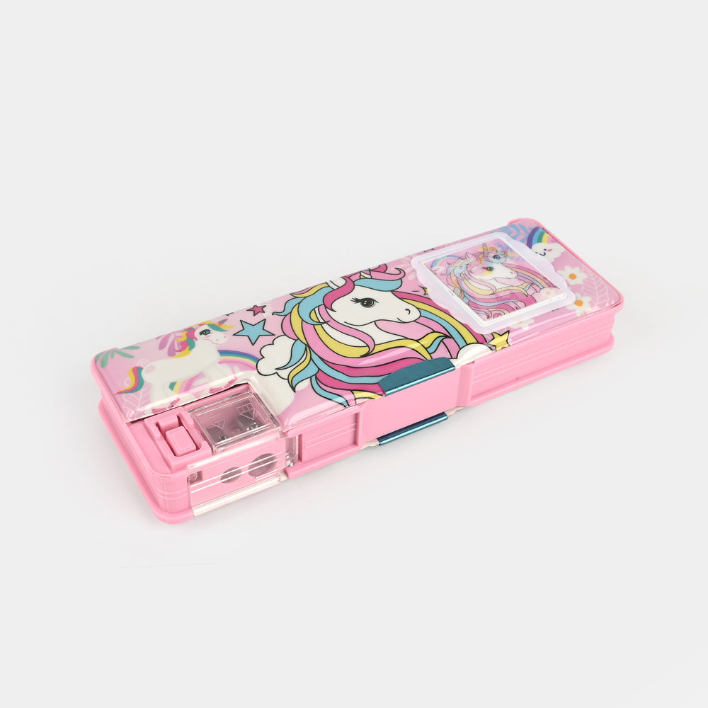 Pencil Box Magnetic Lock With Calculator For Kids